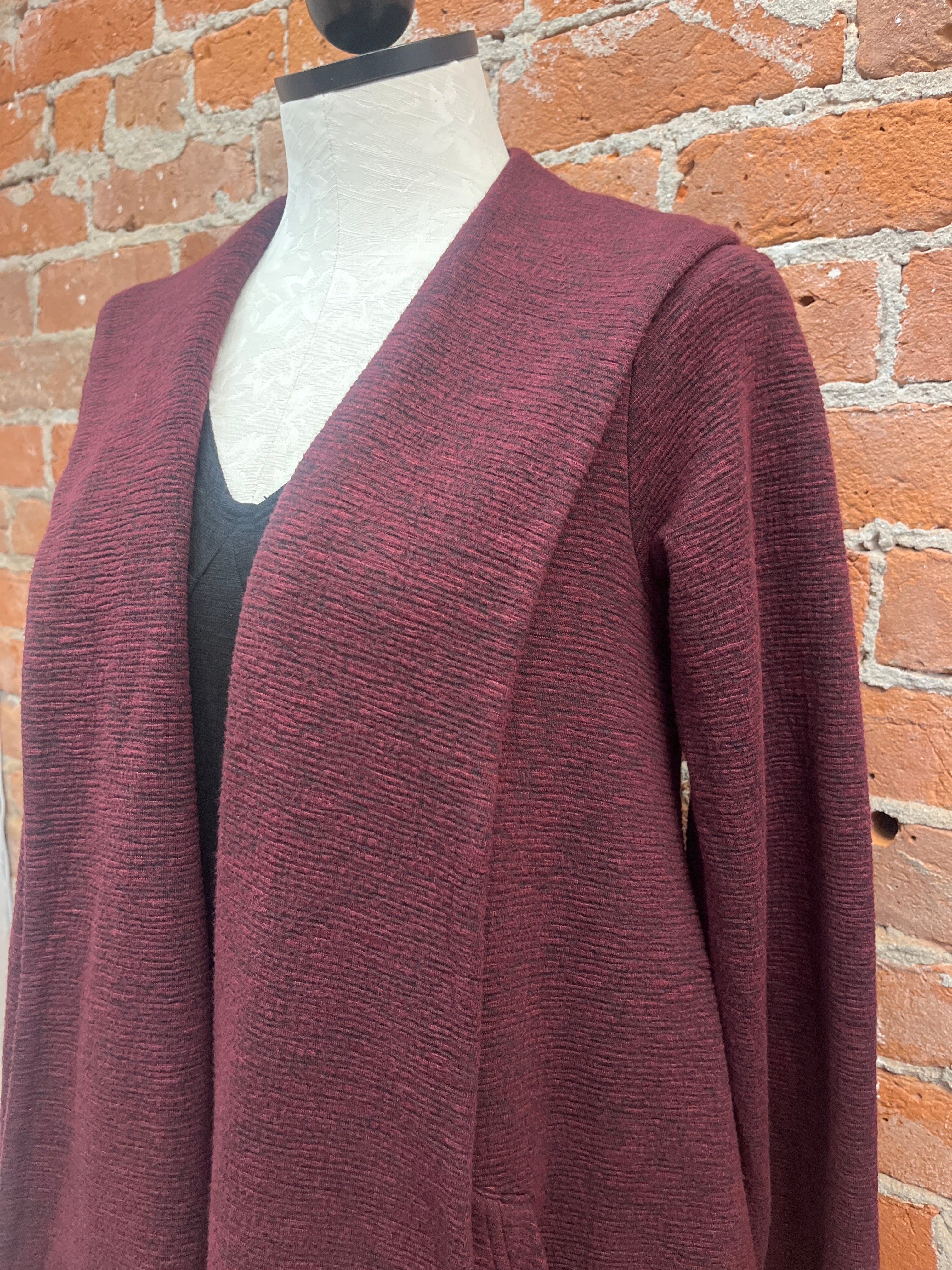 Cut Loose jacket/coat, open swing crimped