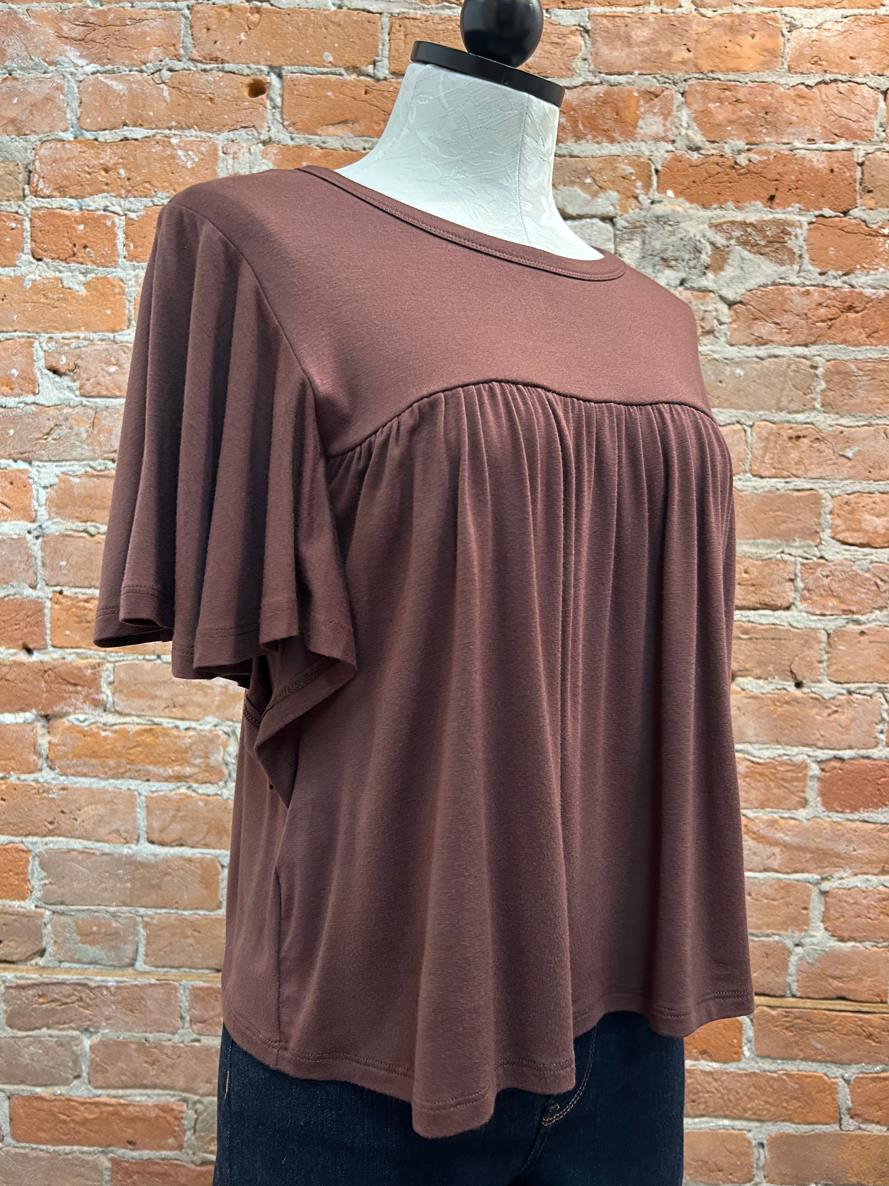 Kylie Paige Keri shirt, rayon-spandex