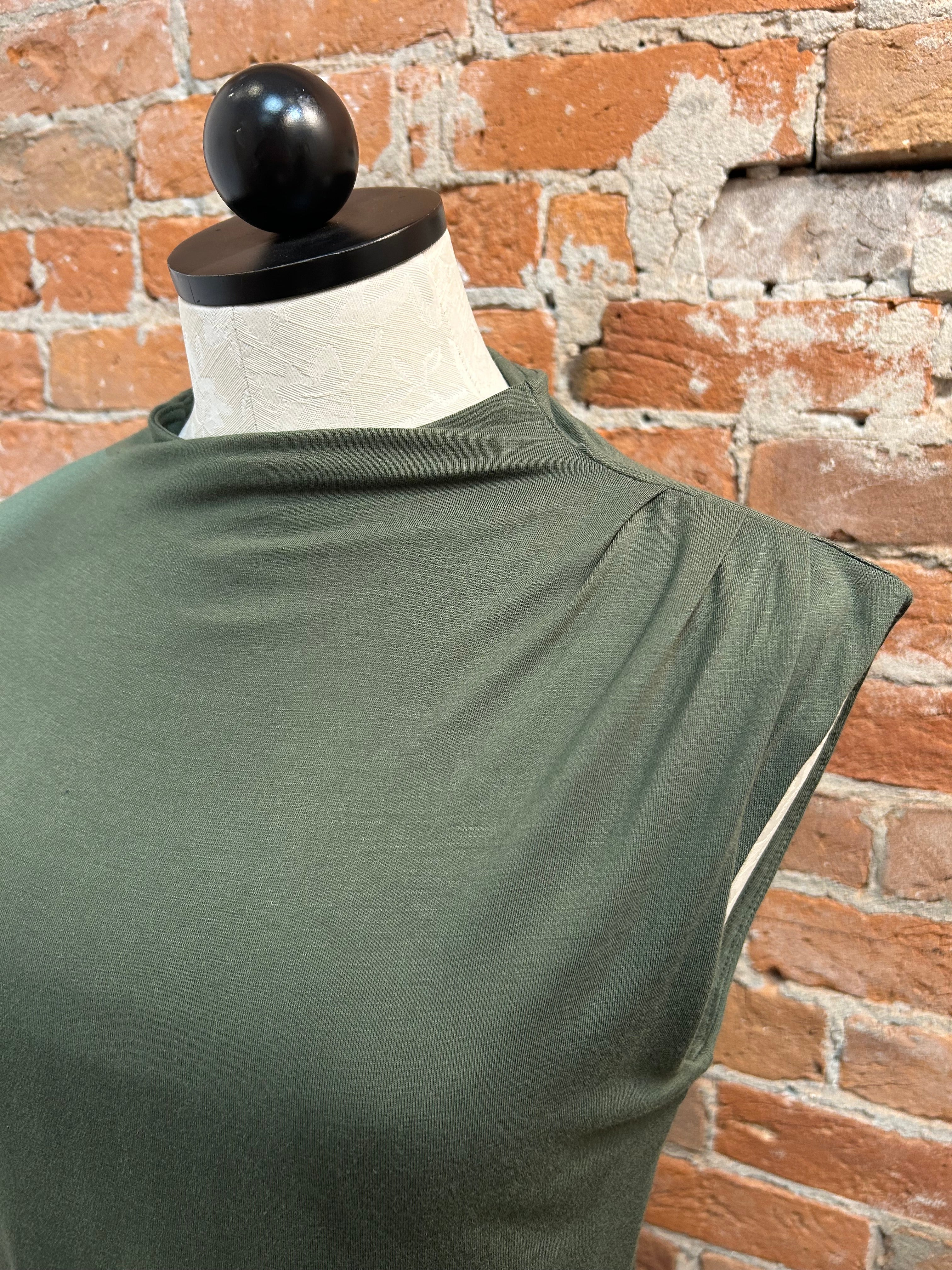 Kylie Paige Morgan shirt, sleeveless drape neck