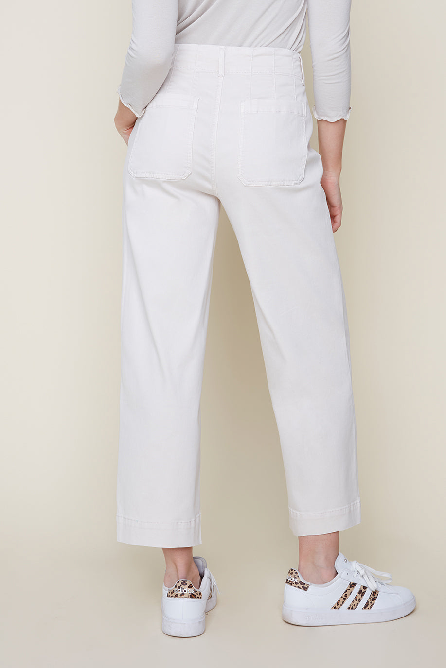 Renuar pant 10071, tencel wide-leg crop