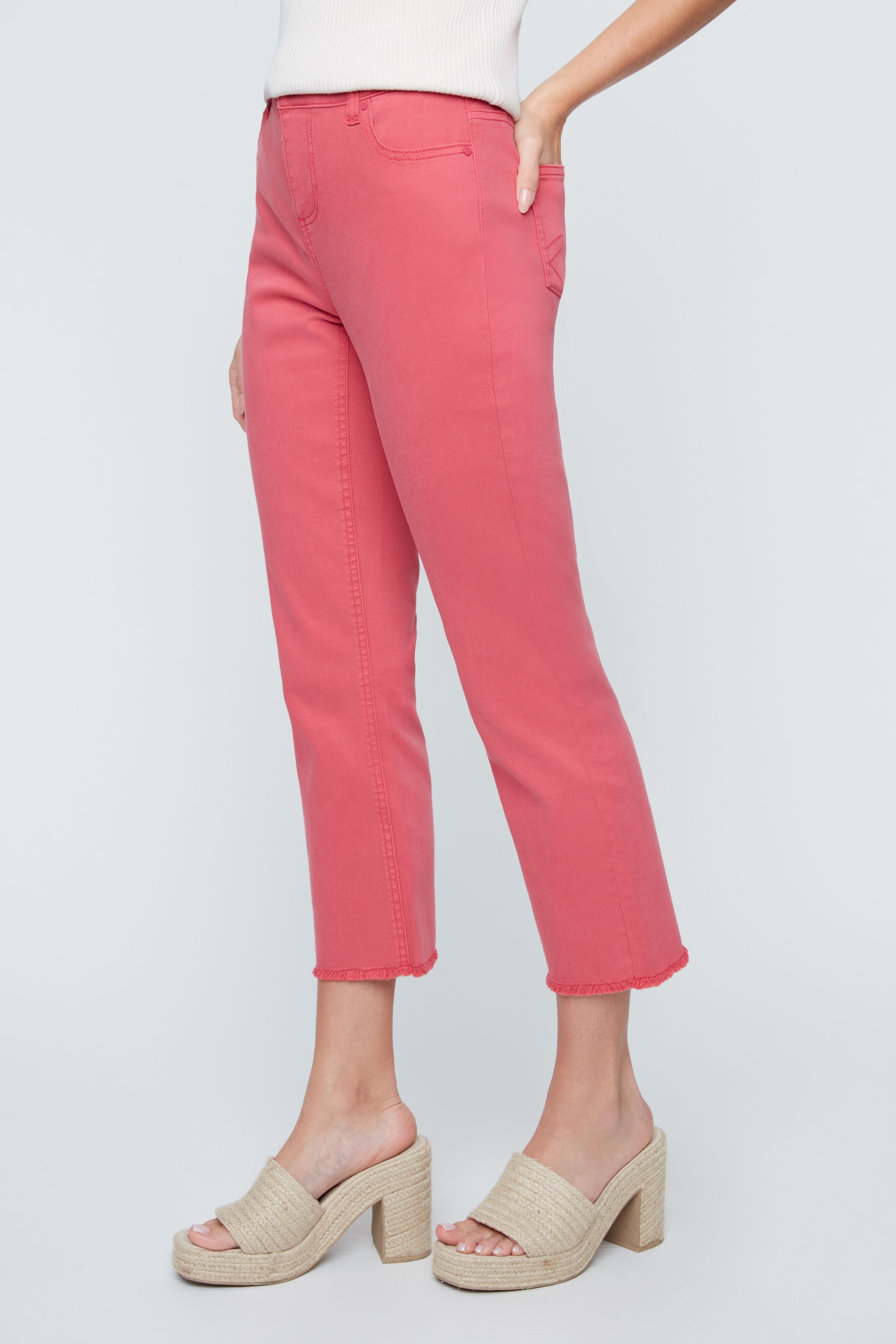 Renuar pant 11009, tencel crop mini-boot