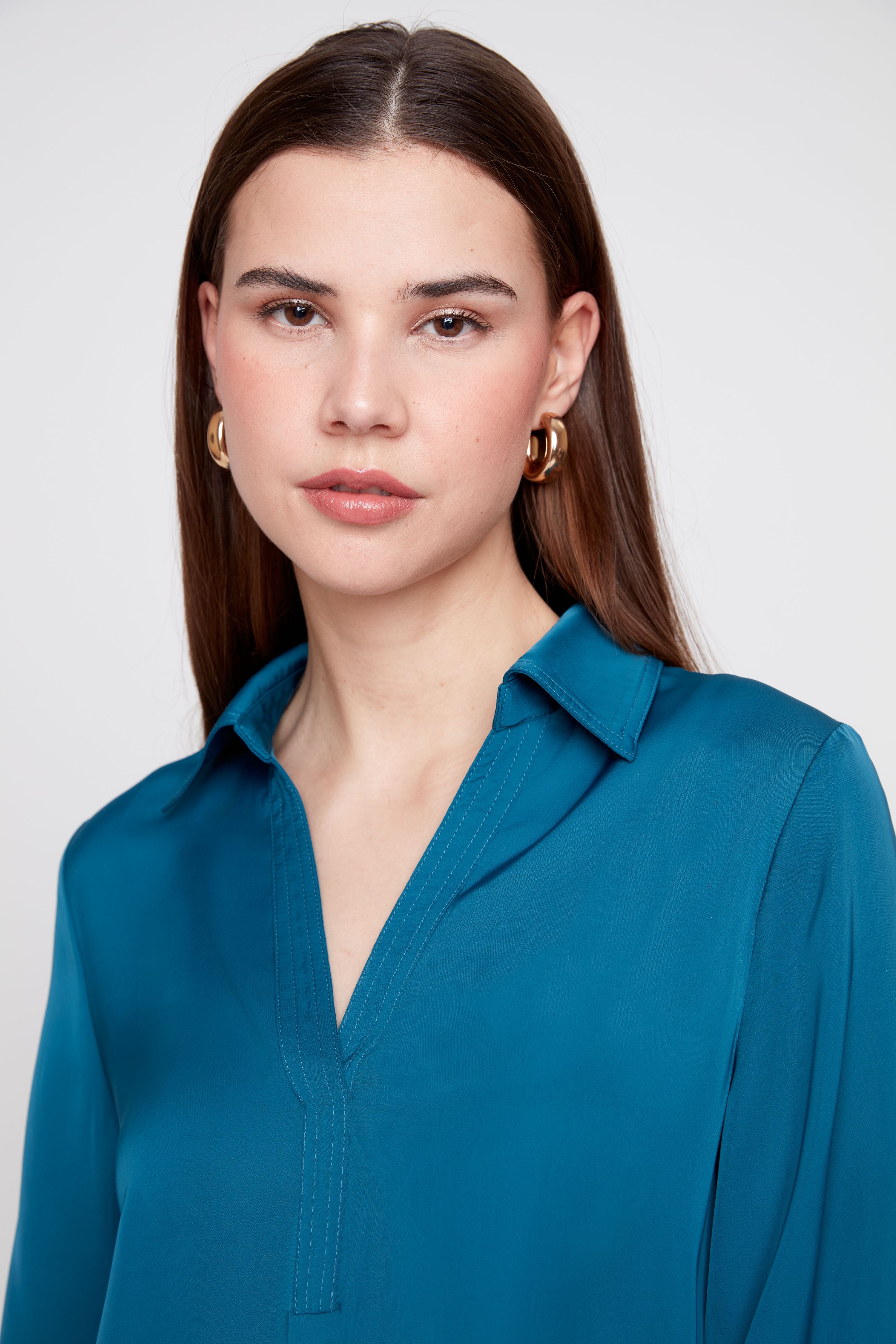 Renuar shirt 5264, lux silky long sleeve