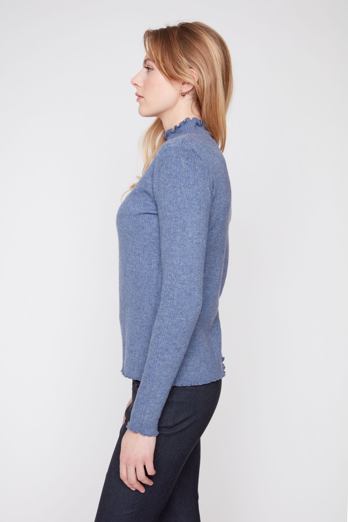 Renuar sweater 6859, textured mockneck (2 colors)