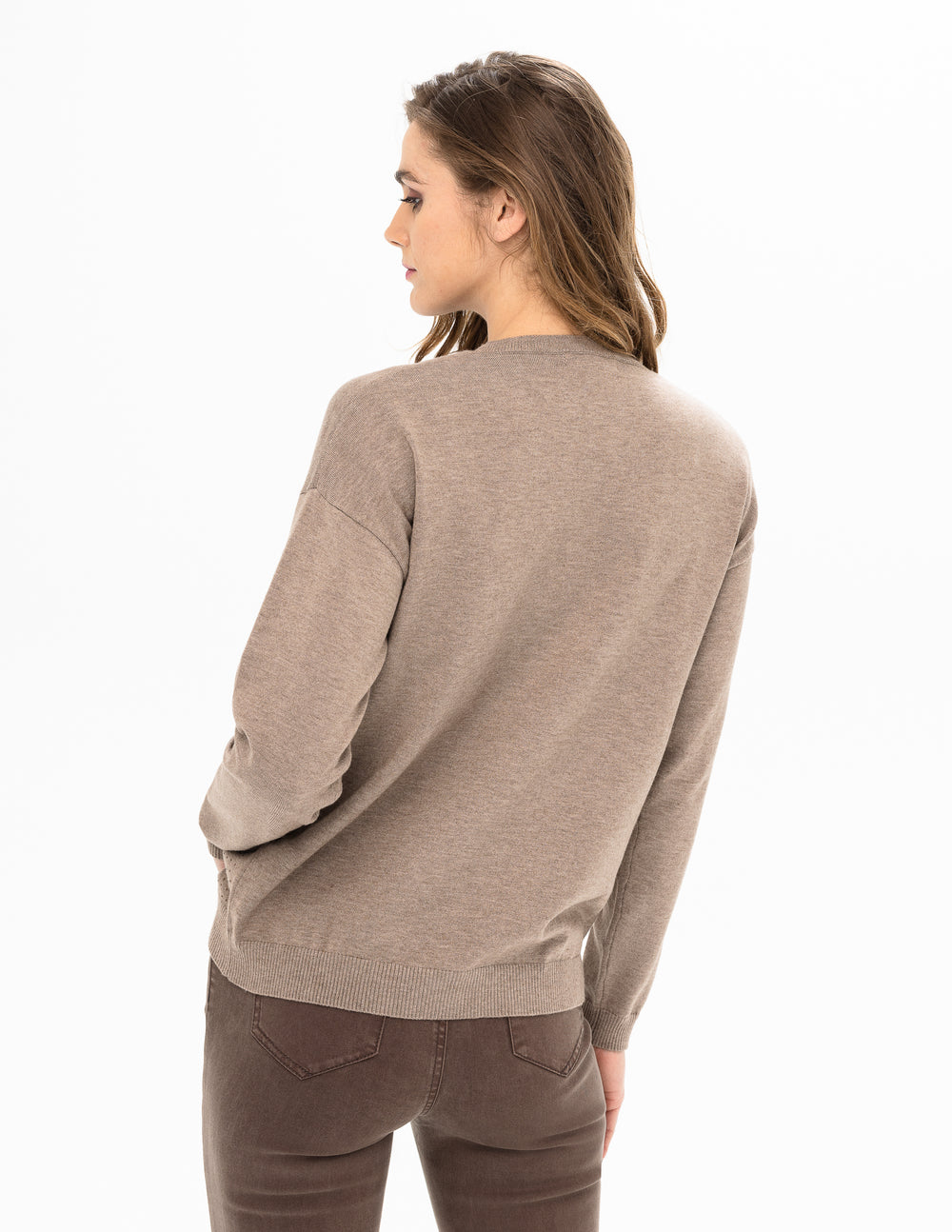 Renuar sweater 6871, sparkle crewneck (2 colors)