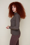 Renuar sweater 6909, textured mockneck (2 colors)