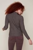 Renuar sweater 6909, textured mockneck (2 colors)