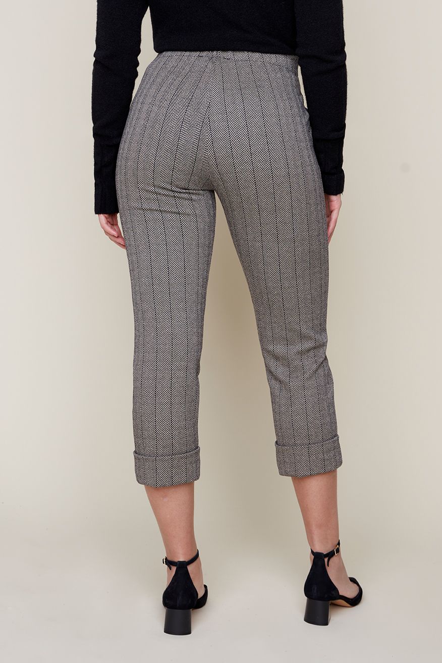 Renuar pant 8114, herringbone crop