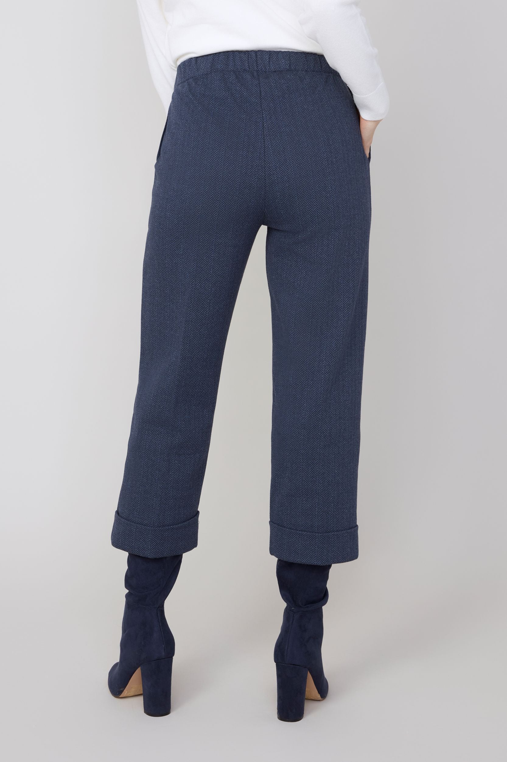 Renuar pant 8123, herringbone crop