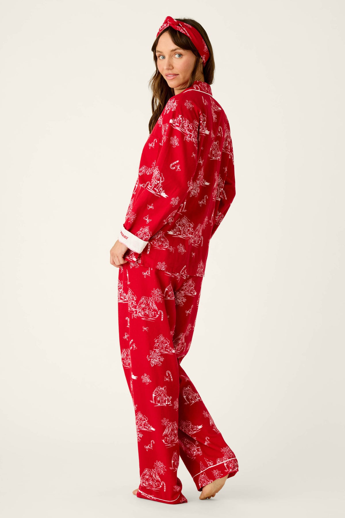 PJ Salvage pajamas, Jester Red, Very Merry flannel set