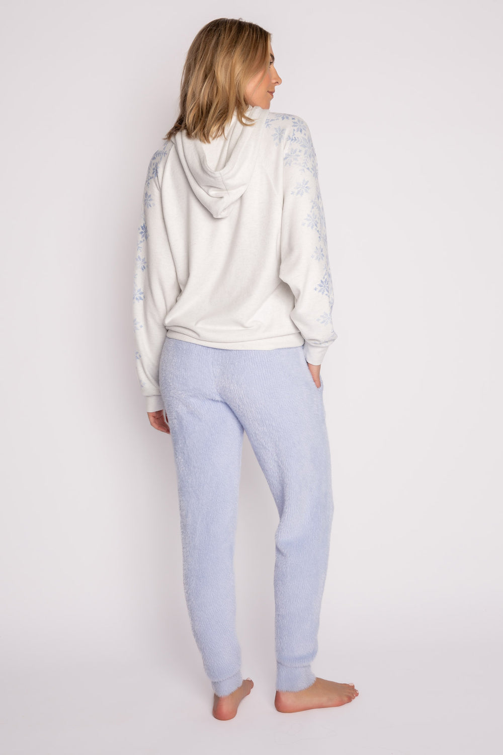 PJ Salvage pant, feather knit jogger
