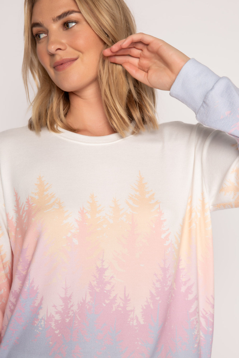PJ Salvage sweatshirt, Mountain Love fleece