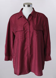 Keren Hart shirt 75023, button front collar SALE Sizes 1X, 2X