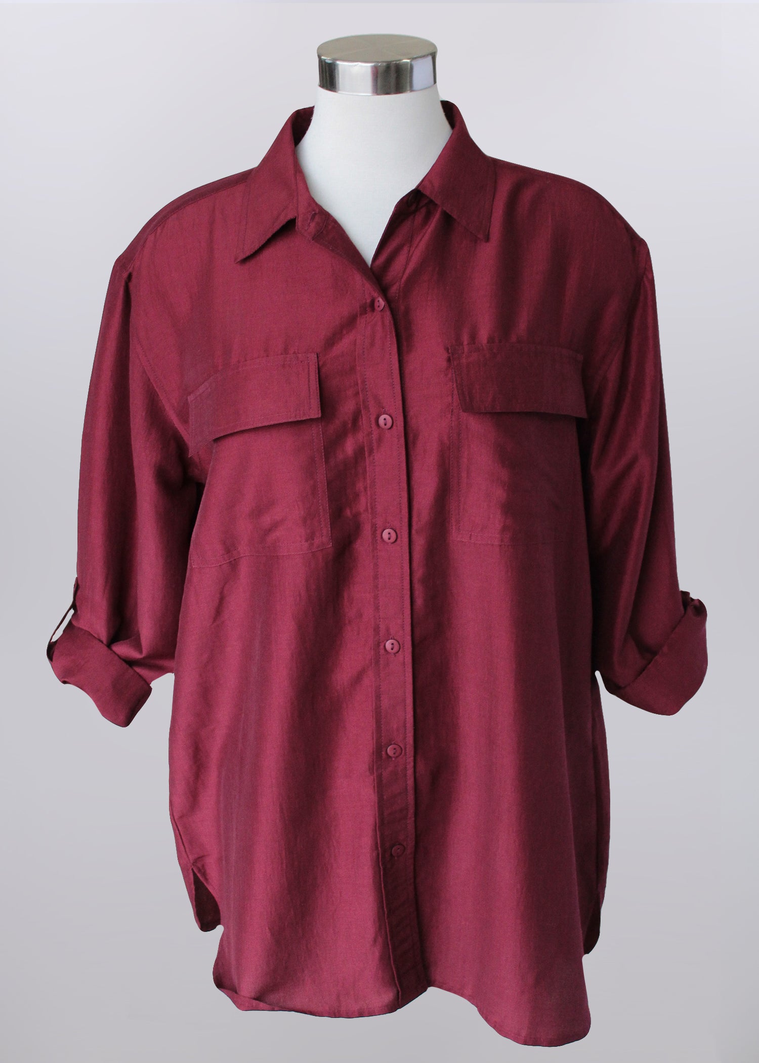 Keren Hart shirt 75023, button front collar SALE Sizes 1X, 2X