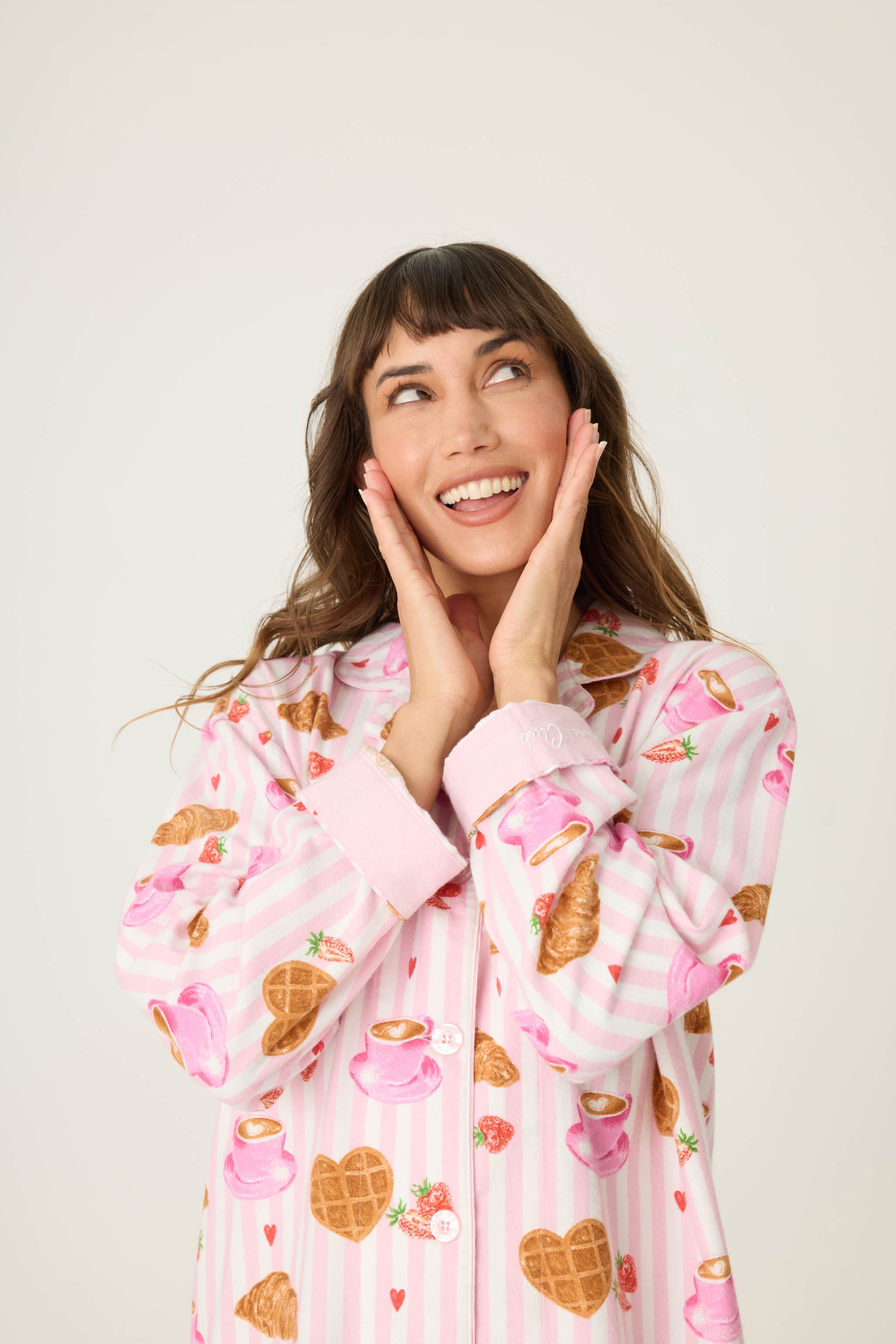 PJ Salvage pajamas, flannel nightshirt