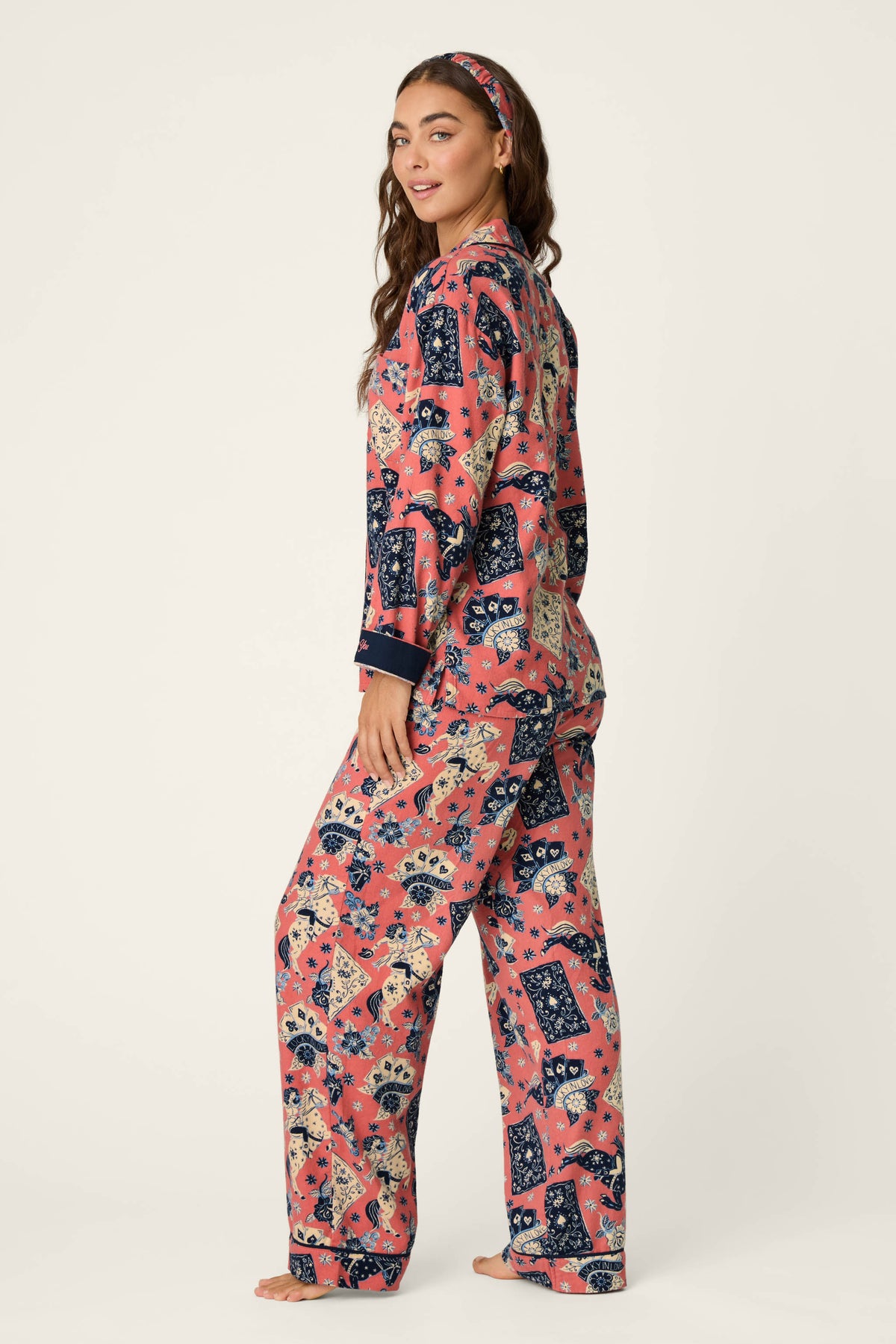 PJ Salvage pajamas, Lucky You flannel set