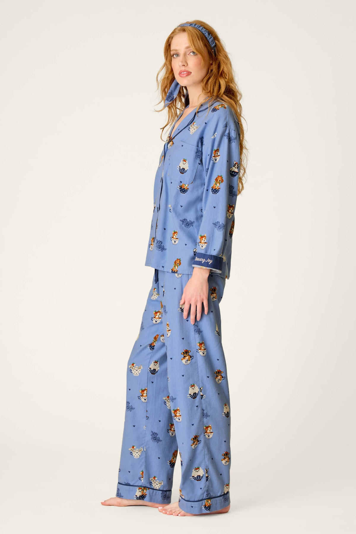 PJ Salvage pajamas, Brewing Joy flannel set