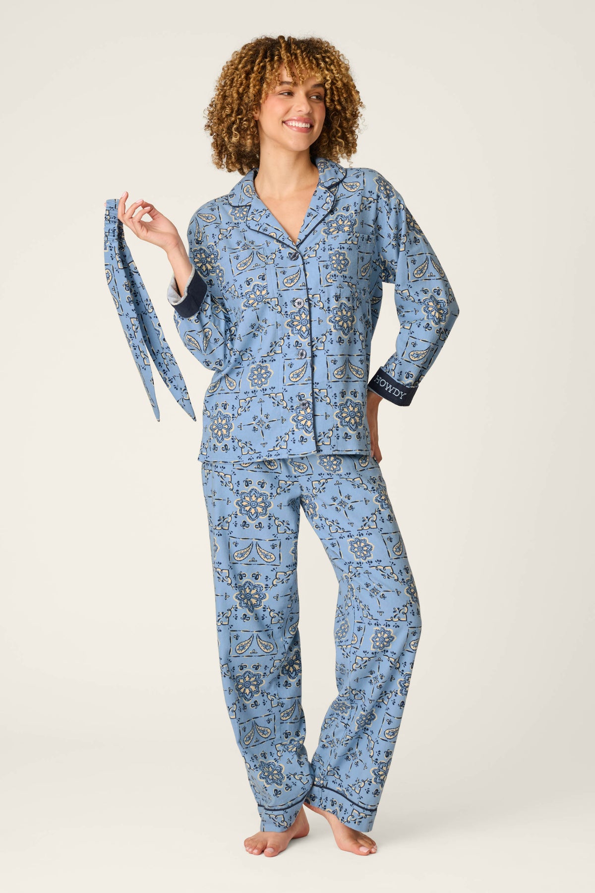 PJ Salvage pajamas, Howdy flannel set