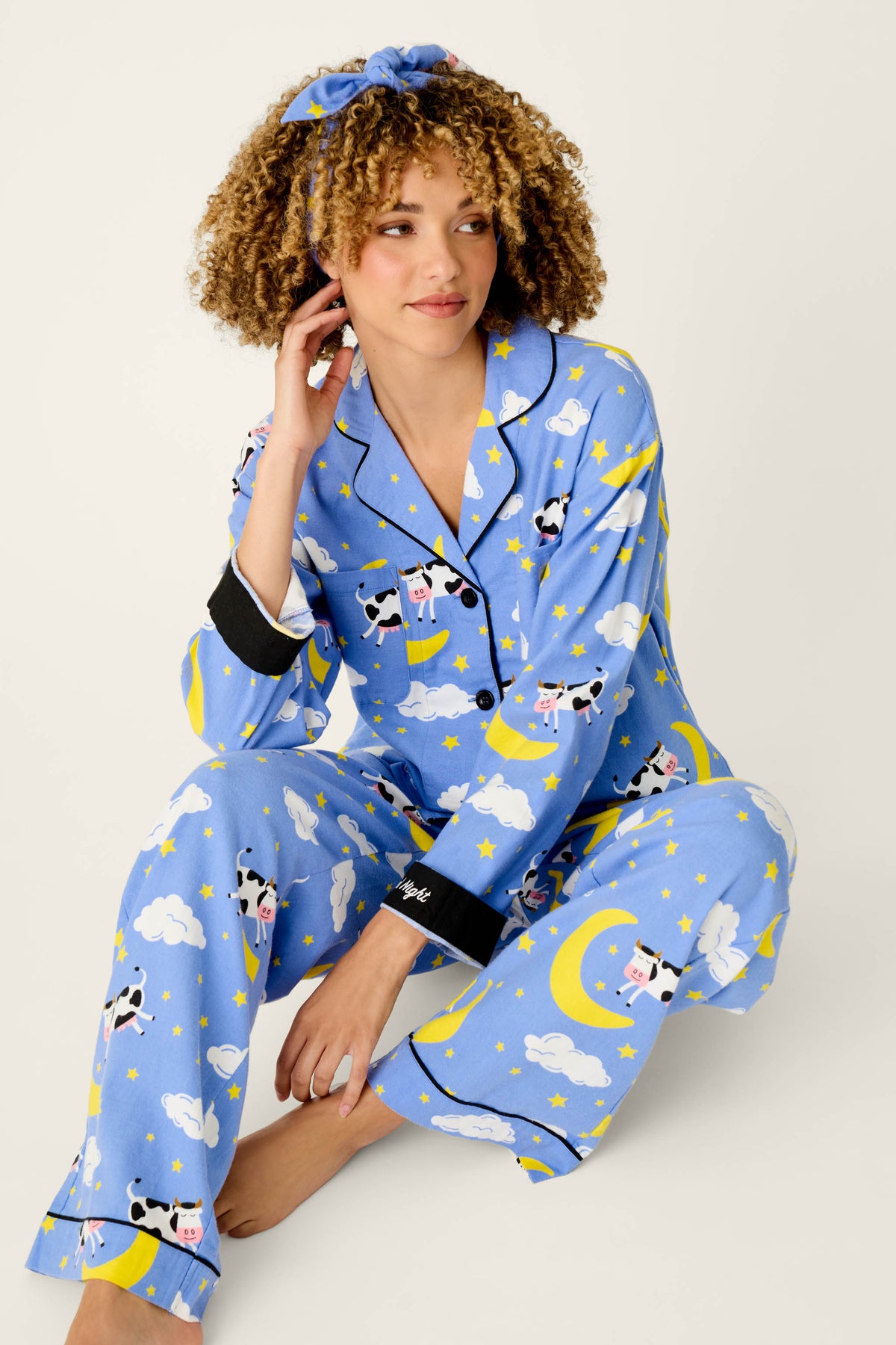 PJ Salvage pajamas, Peri, Good Night flannel set