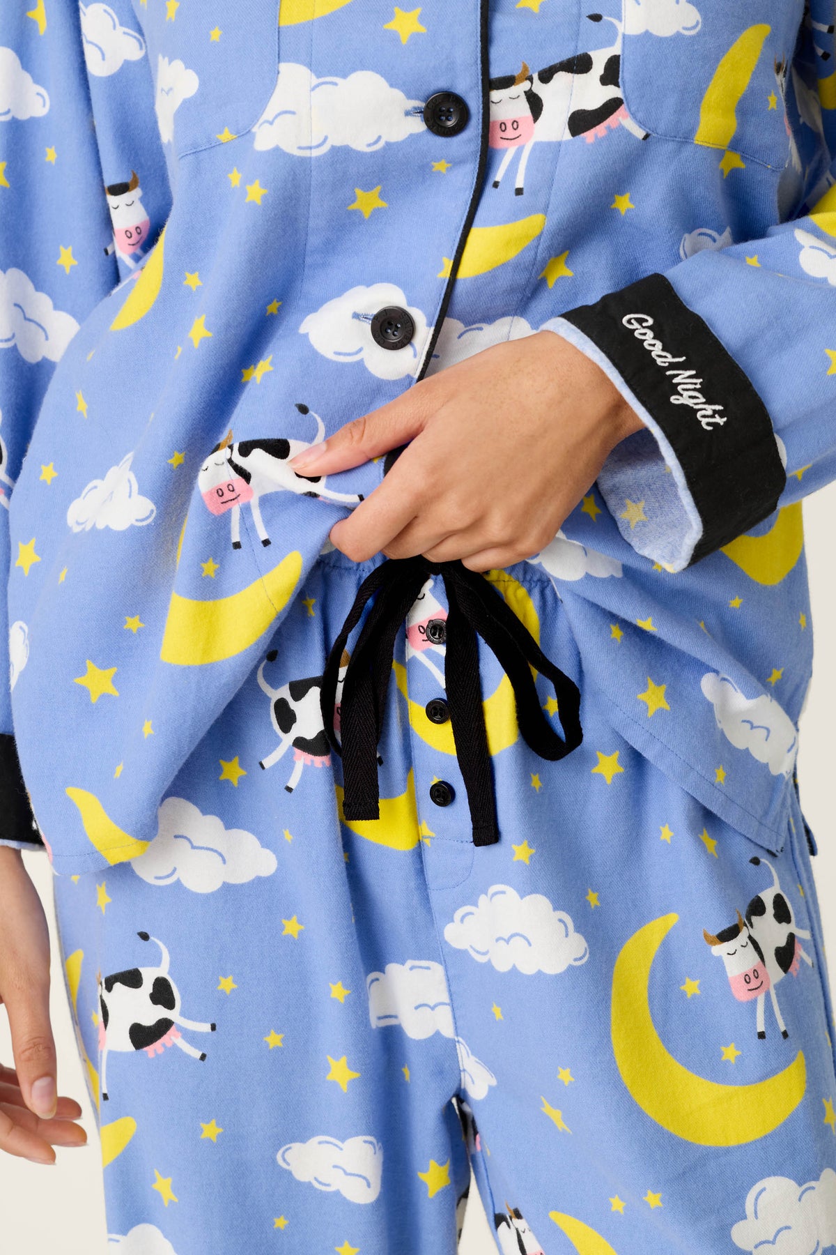 PJ Salvage pajamas, Peri, Good Night flannel set
