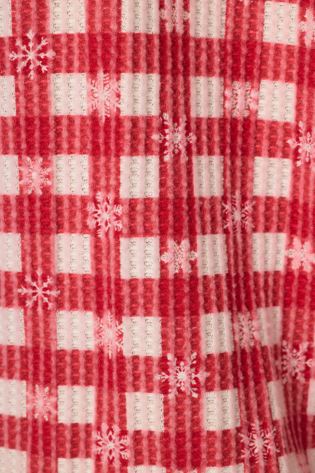 PJ Salvage pajamas, Ski Jammie Classics thermal set Chili Pepper Snowflake Check