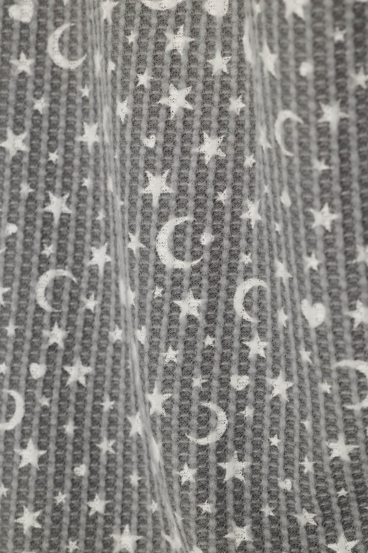 PJ Salvage pajamas, Ski Jammie Classics thermal set Steel Grey Moon & Stars
