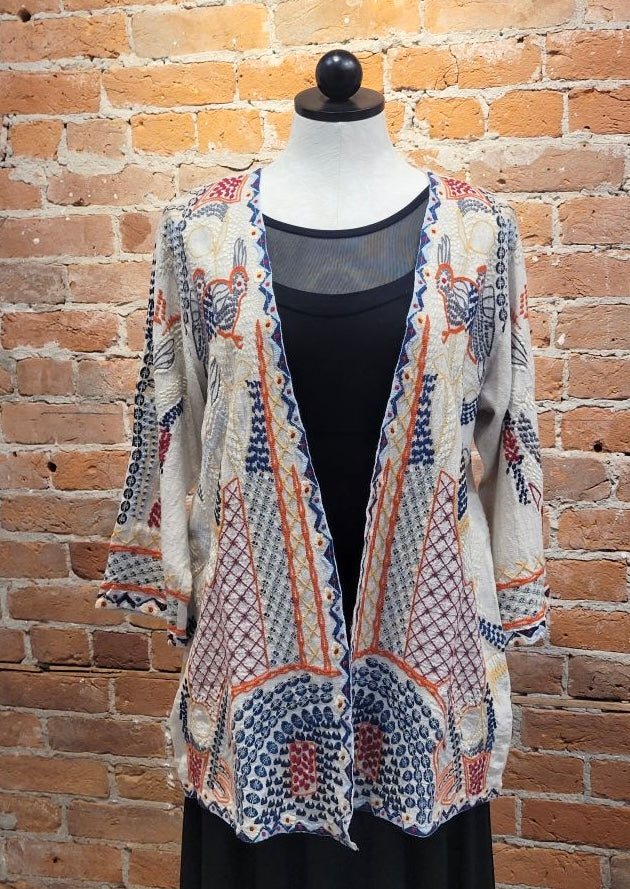 All About Her jacket 6125, embroidered viscose (Copy)