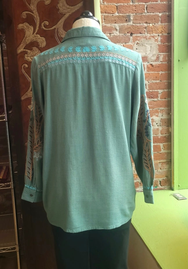 All About Her tunic 6073, embroidered viscose (2 colors)