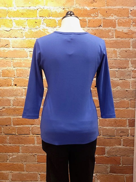 Camiseta Necessitees cuello U manga 3/4 (2 colores)