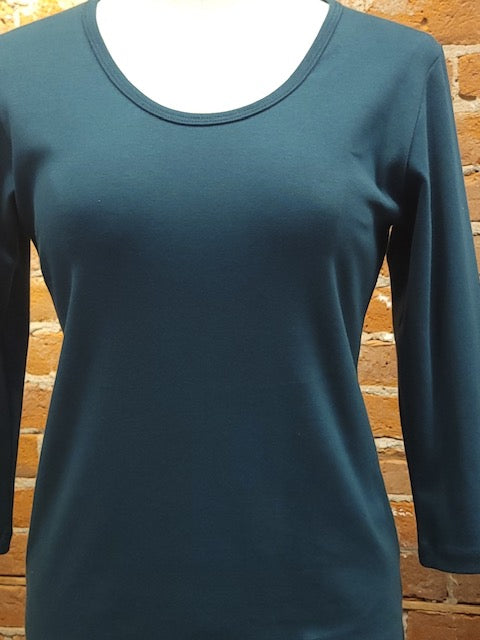 Camiseta Necessitees cuello U manga 3/4 (2 colores)