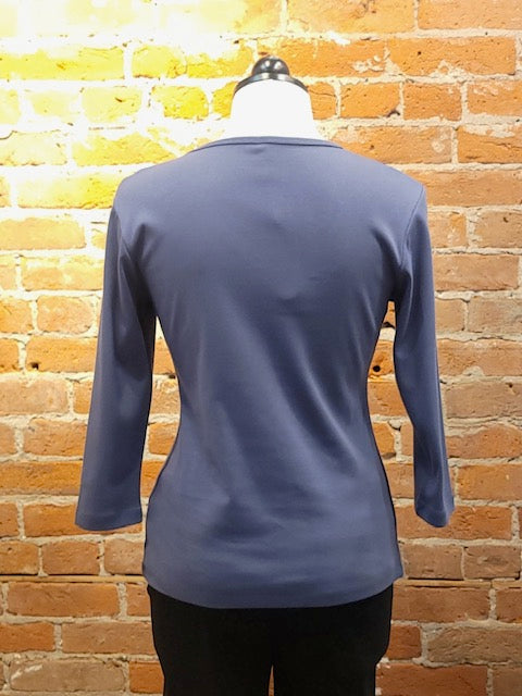 Camiseta Necessitees cuello pico manga 3/4 (6 colores)