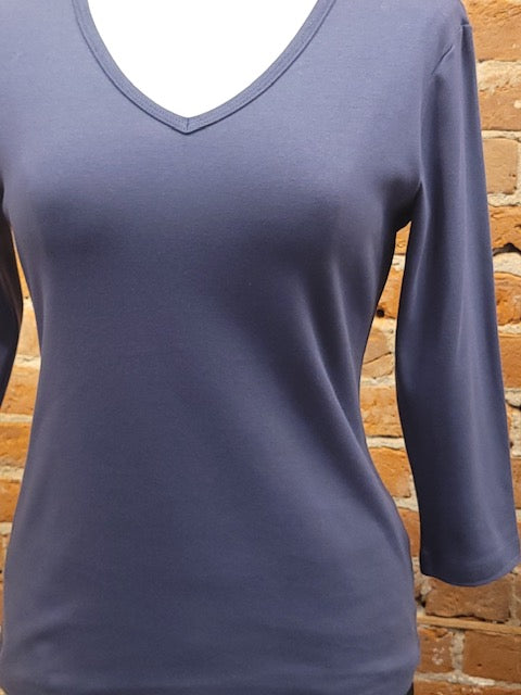 Camiseta Necessitees cuello pico manga 3/4 (6 colores)