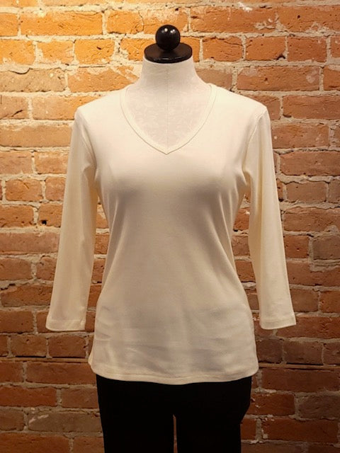 Camiseta Necessitees cuello pico manga 3/4 (6 colores)