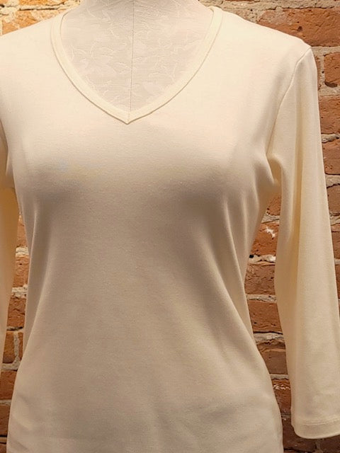 Camiseta Necessitees cuello pico manga 3/4 (6 colores)
