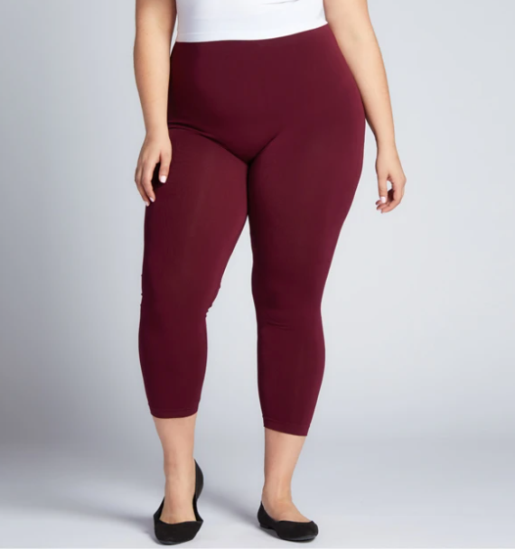 Leggings C'est Moi, bambú largo 3/4 Talla PLUS (5 colores)