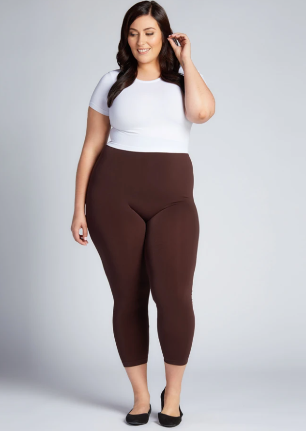 Leggings C'est Moi, bambú largo 3/4 Talla PLUS (5 colores)