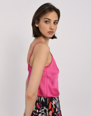 Molly Bracken cami T1029, satin with lace trim SALE Size L