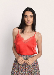 Molly Bracken cami TR188, satin v-neck SALE Sizes S, L