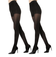 MeMoi tights MO-648, opaque footed 2-pack