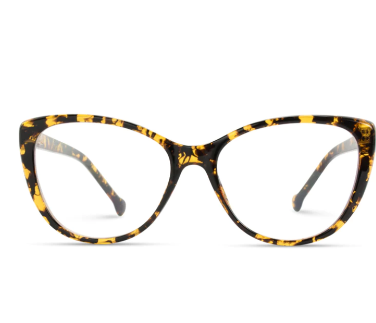 WMP Daisy blue-light reading glasses, +2.0 tortoise