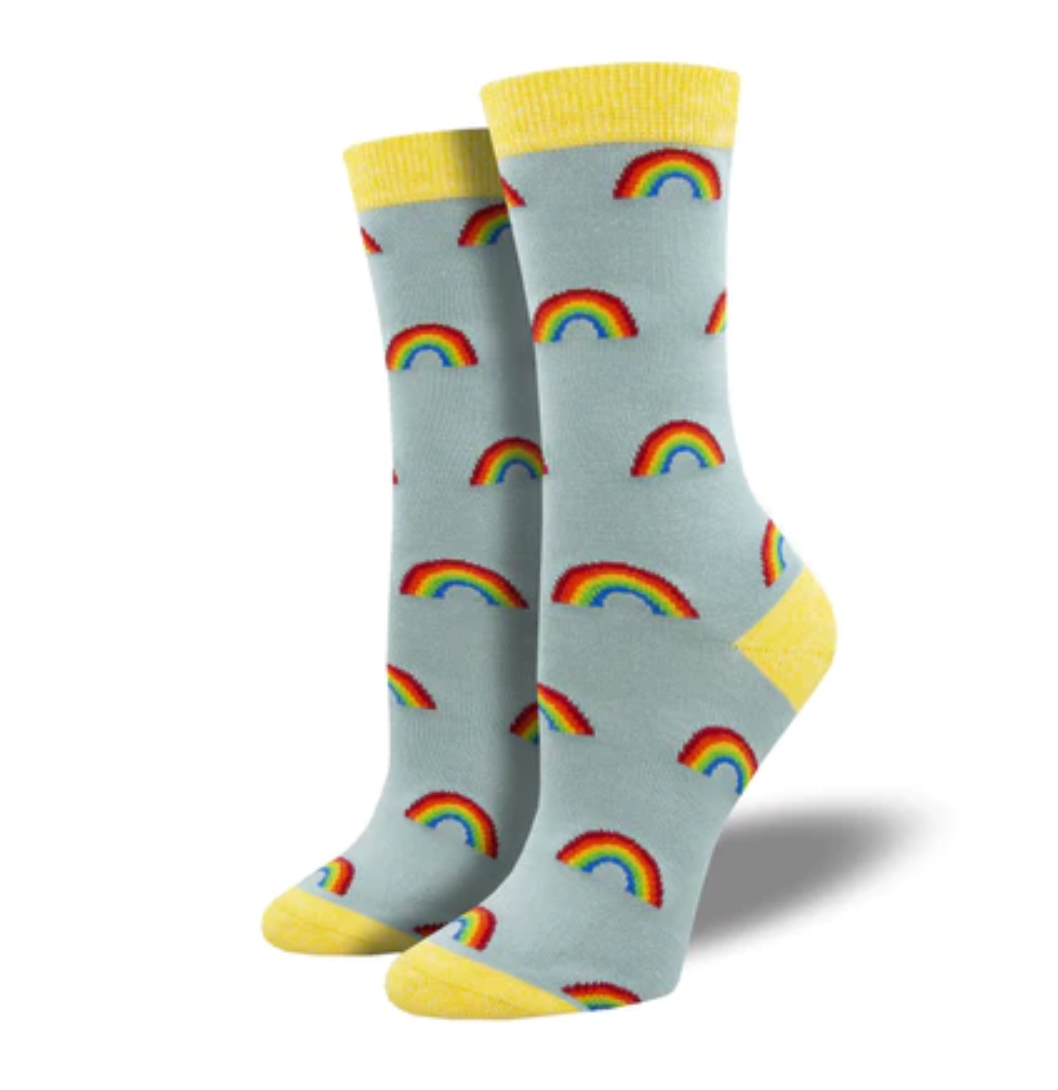 Socksmith bamboo graphic crew, women's sizing (35+ patterns)
