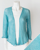Blue Sky cardigan, short mesh shrug (8 colors)