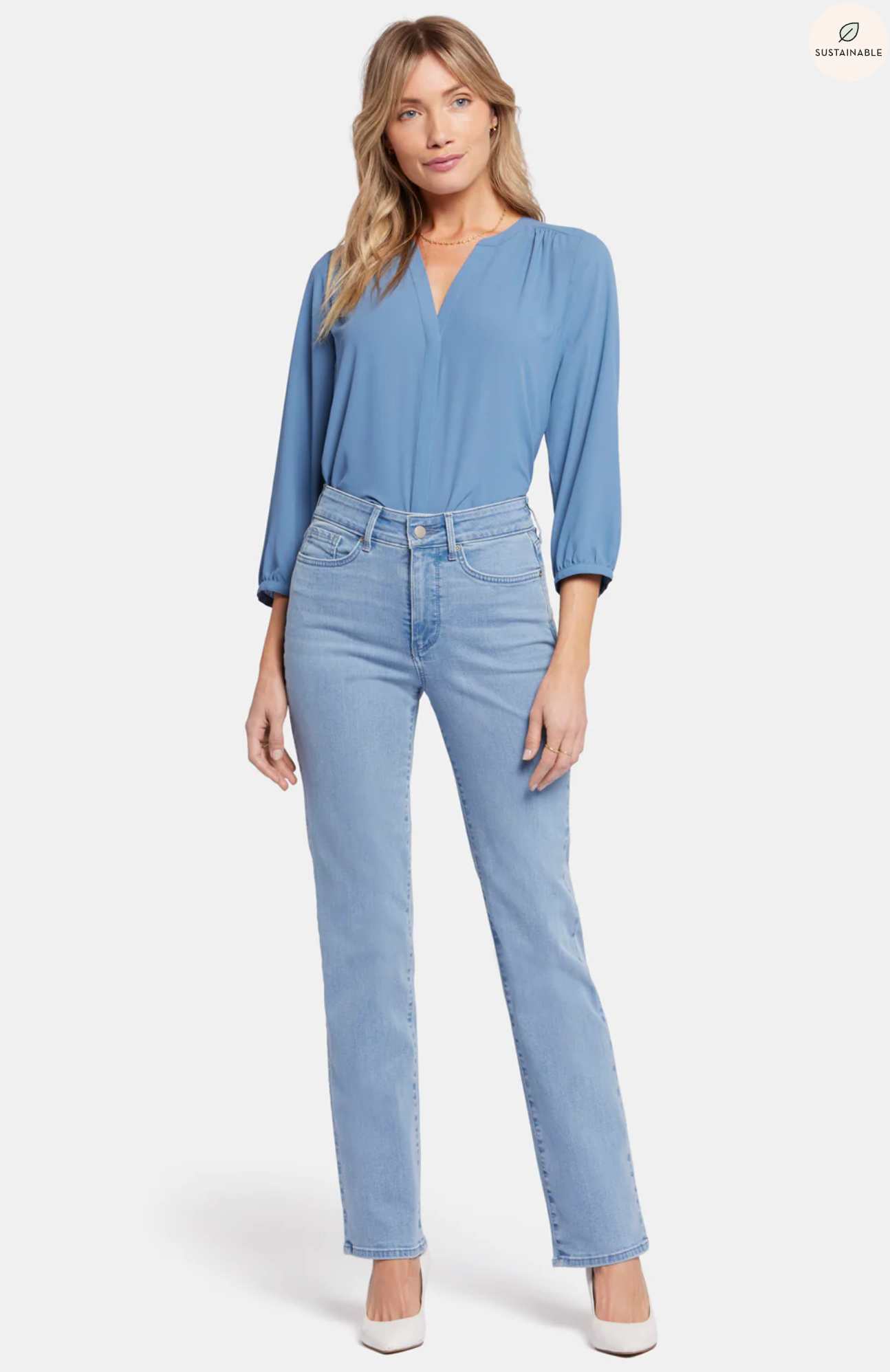 NYDJ Marilyn straight jeans (HIGH-rise) Kingston wash
