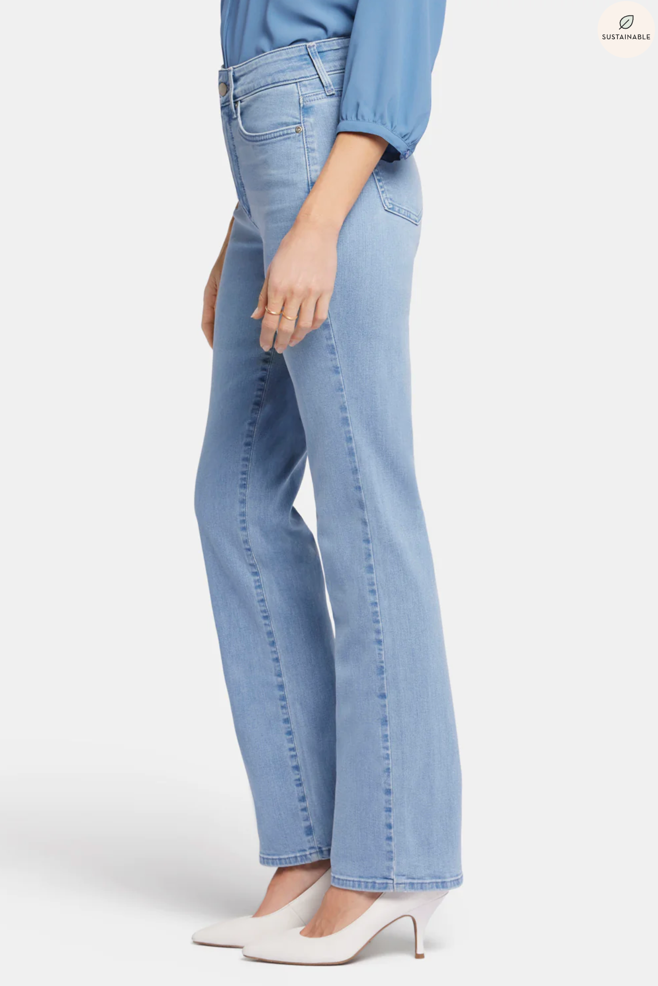 NYDJ Marilyn straight jeans (HIGH-rise) Midnight Breeze and Kingston washes