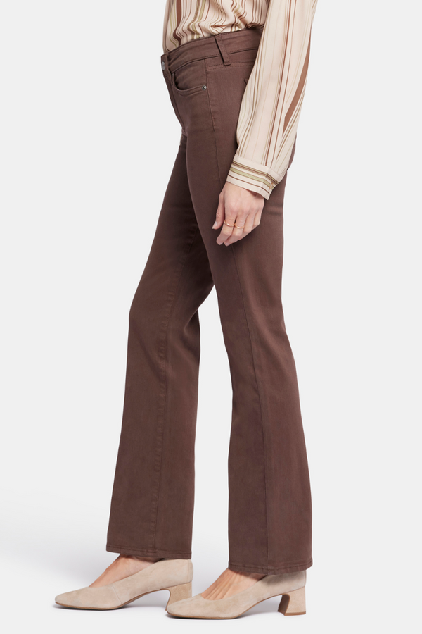 NYDJ Marilyn straight jeans, pigment dyed (Coffee Bean