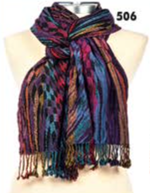 Rapti scarf 8402LY, silk/lycra print (12+ prints/colors)