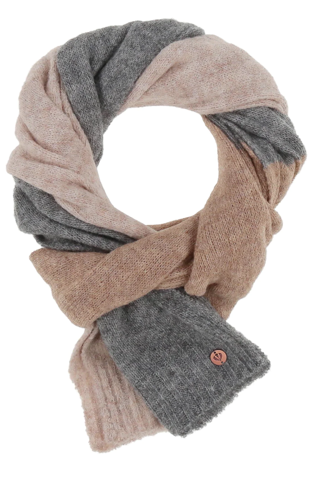 Fraas scarf 647018, sustainable block stripe (2 colors)