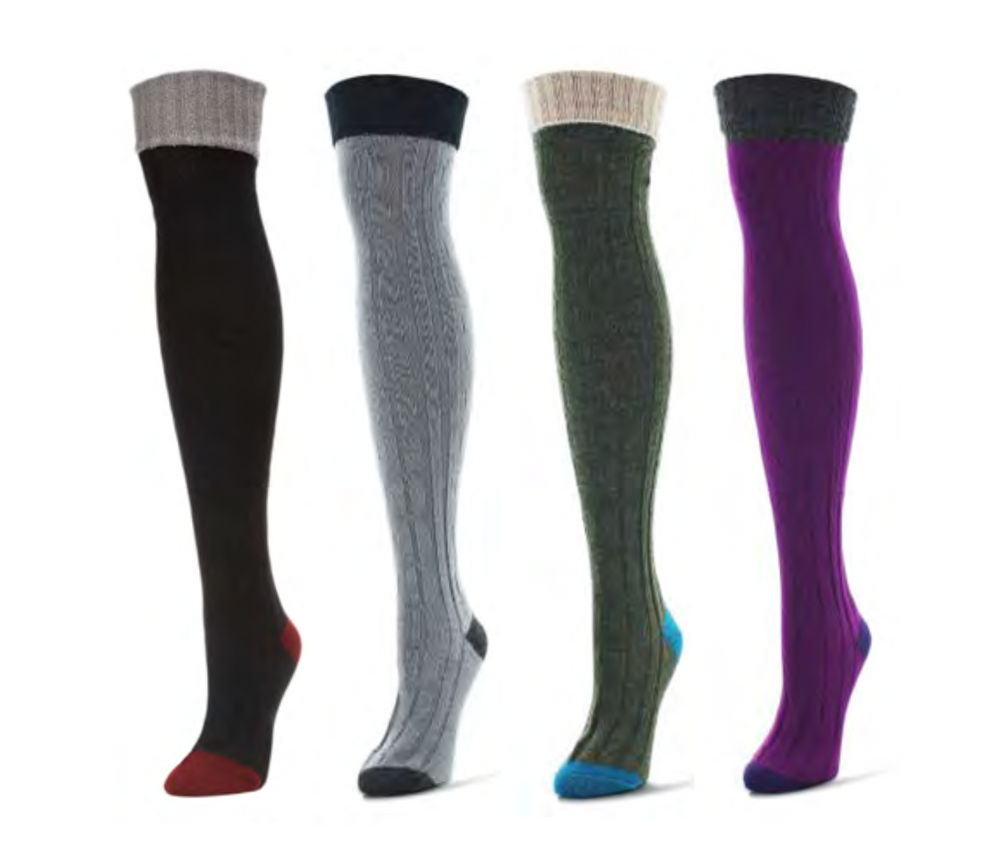 MeMoi socks, over-the-knee (4 colors)