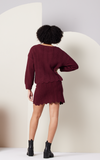 Known Supply Lux skirt, zig-zag knit organic cotton
