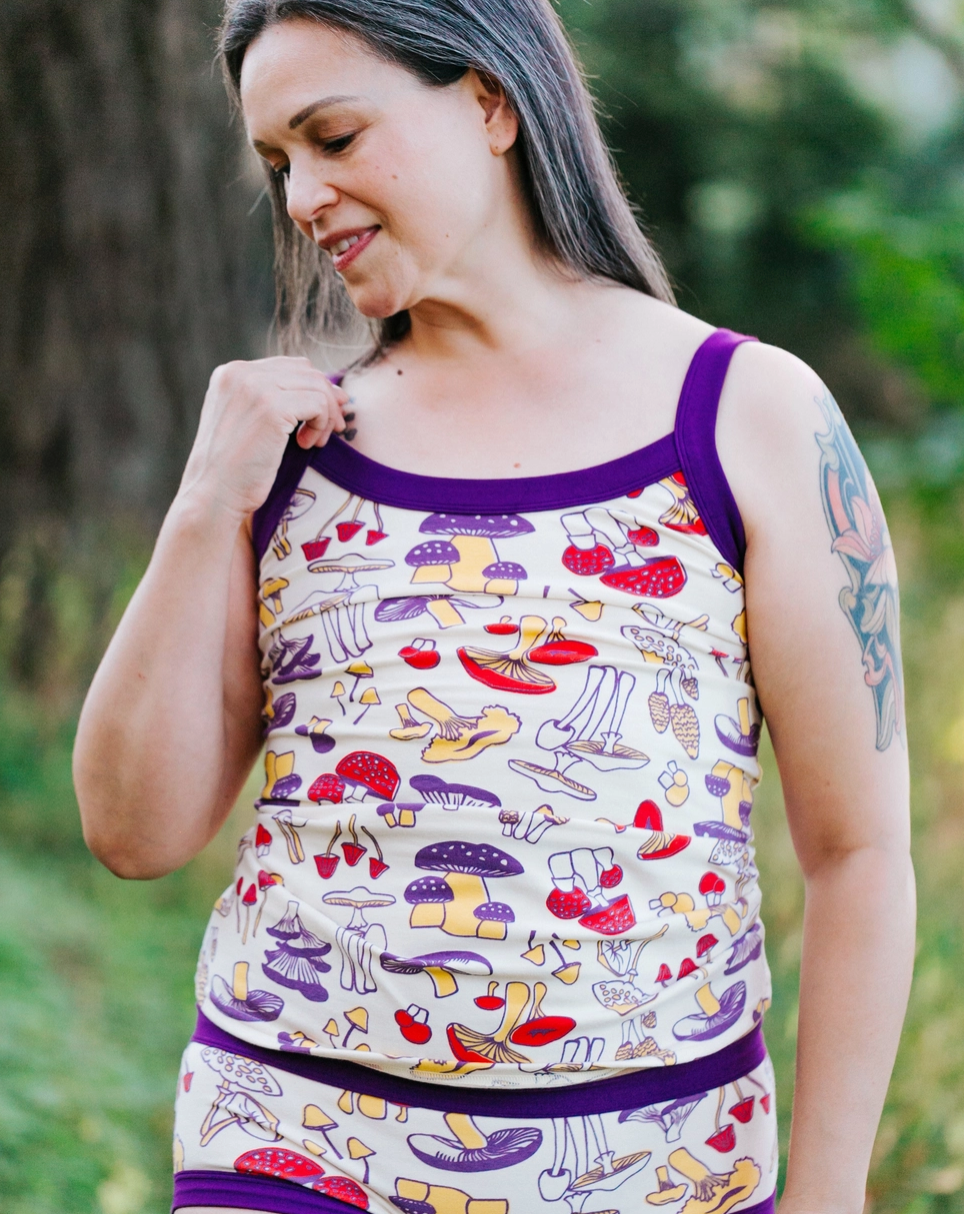Thunderpants cami, Root Veggies print