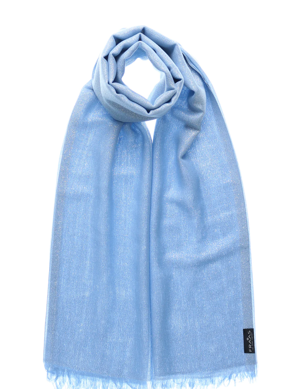 Fraas shawl/scarf 490362, metallic fringed